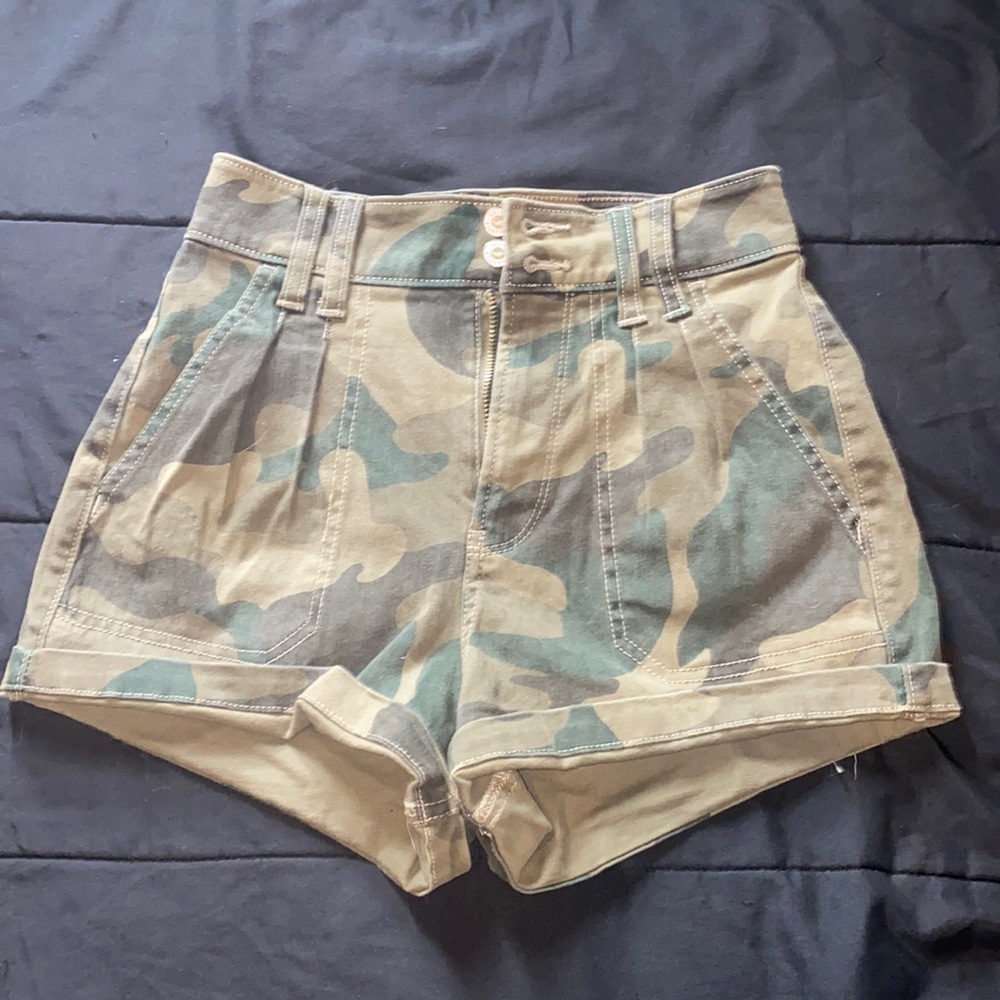 Hollister Army shorts, size 0